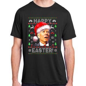 Santa Joe Biden Happy Easter Ugly Christmas Adult ChromaSoft Performance T-Shirt