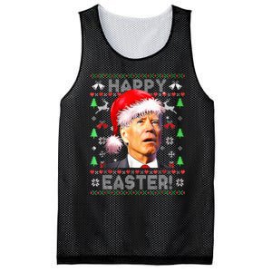 Santa Joe Biden Happy Easter Ugly Christmas Mesh Reversible Basketball Jersey Tank