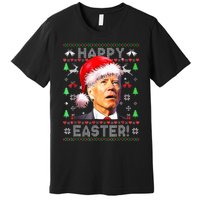 Santa Joe Biden Happy Easter Ugly Christmas Premium T-Shirt