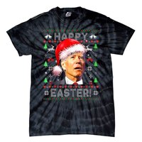 Santa Joe Biden Happy Easter Ugly Christmas Tie-Dye T-Shirt