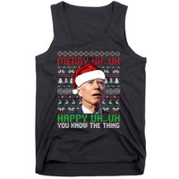 Santa Joe Biden Merry Uh Uh Christmas Ugly Sweater Sweatshirt Tank Top