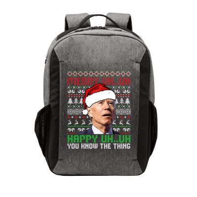 Santa Joe Biden Merry Uh Uh Christmas Ugly Sweater Sweatshirt Vector Backpack