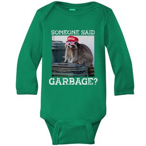 Sarcastic Joe Biden Funny Trump’S Supporters Are Garbage Baby Long Sleeve Bodysuit