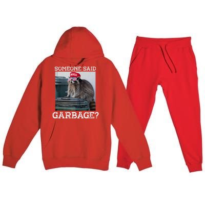 Sarcastic Joe Biden Funny Trump’S Supporters Are Garbage Premium Hooded Sweatsuit Set