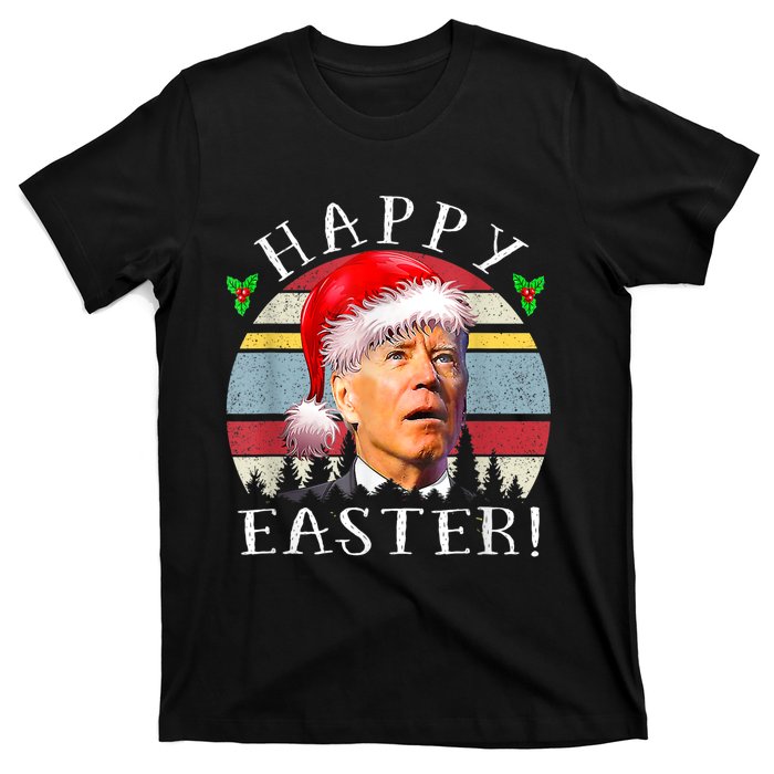 Santa Joe Biden Happy Easter Ugly Christmas T-Shirt