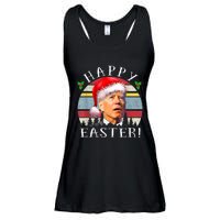 Santa Joe Biden Happy Easter Ugly Christmas Ladies Essential Flowy Tank