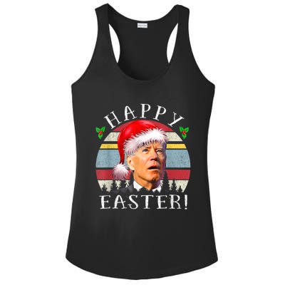 Santa Joe Biden Happy Easter Ugly Christmas Ladies PosiCharge Competitor Racerback Tank