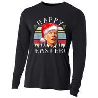 Santa Joe Biden Happy Easter Ugly Christmas Cooling Performance Long Sleeve Crew