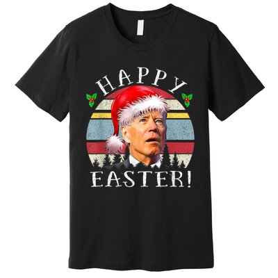 Santa Joe Biden Happy Easter Ugly Christmas Premium T-Shirt