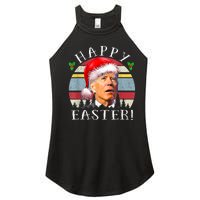 Santa Joe Biden Happy Easter Ugly Christmas Women's Perfect Tri Rocker Tank