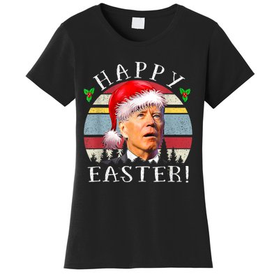 Santa Joe Biden Happy Easter Ugly Christmas Women's T-Shirt