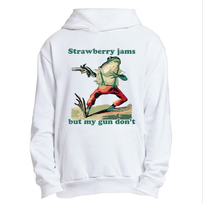 Strawberry Jams But My Gun Dont Silly Frog Urban Pullover Hoodie