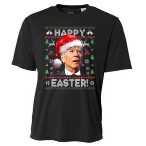 Santa Joe Biden Happy Easter Ugly Christmas Sweater TShirt Cooling Performance Crew T-Shirt