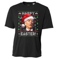 Santa Joe Biden Happy Easter Ugly Christmas Sweater TShirt Cooling Performance Crew T-Shirt