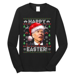 Santa Joe Biden Happy Easter Ugly Christmas Sweater TShirt Long Sleeve Shirt