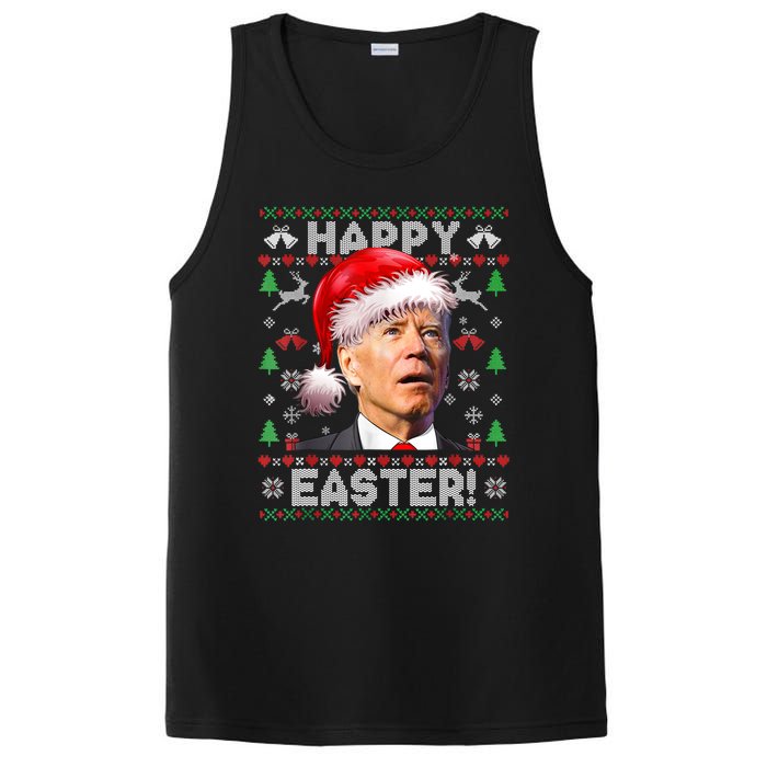 Santa Joe Biden Happy Easter Ugly Christmas Sweater TShirt PosiCharge Competitor Tank