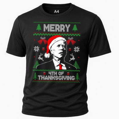 Santa Joe Biden Merry Thanksgiving Ugly Christmas Sweater Sweatshirt Performance Shirt