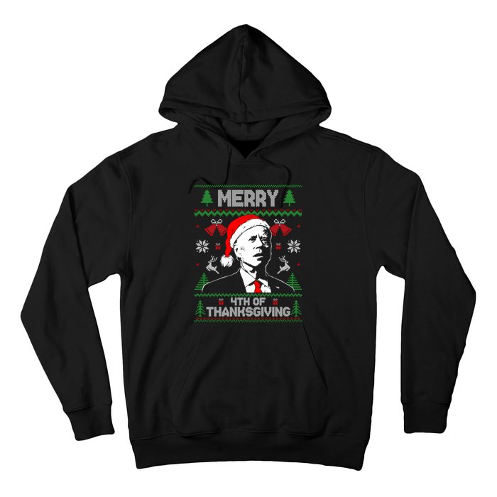 Santa Joe Biden Merry Thanksgiving Ugly Christmas Sweater Sweatshirt Hoodie