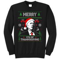 Santa Joe Biden Merry Thanksgiving Ugly Christmas Sweater Sweatshirt Sweatshirt