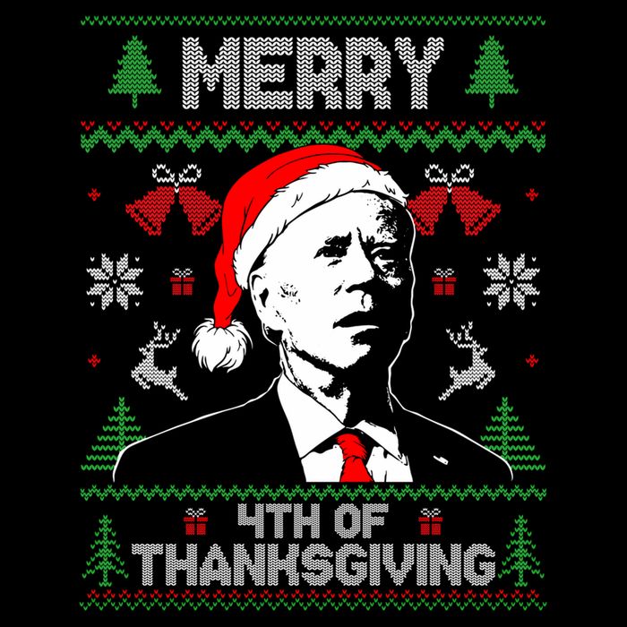 Santa Joe Biden Merry Thanksgiving Ugly Christmas Sweater Sweatshirt Impact Tech Backpack
