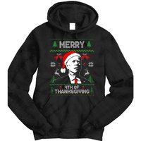 Santa Joe Biden Merry Thanksgiving Ugly Christmas Sweater Sweatshirt Tie Dye Hoodie