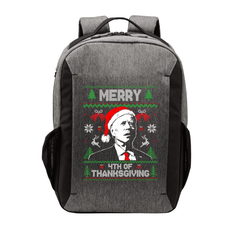 Santa Joe Biden Merry Thanksgiving Ugly Christmas Sweater Sweatshirt Vector Backpack