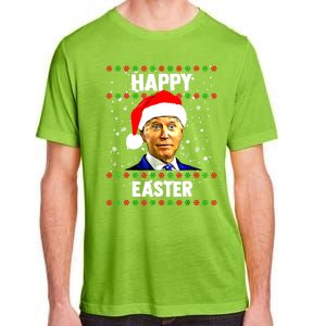 Santa Joe Biden Happy Easter Ugly Christmas Sweater Adult ChromaSoft Performance T-Shirt