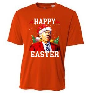 Santa Joe Biden Happy Easter Ugly Christmas Cooling Performance Crew T-Shirt