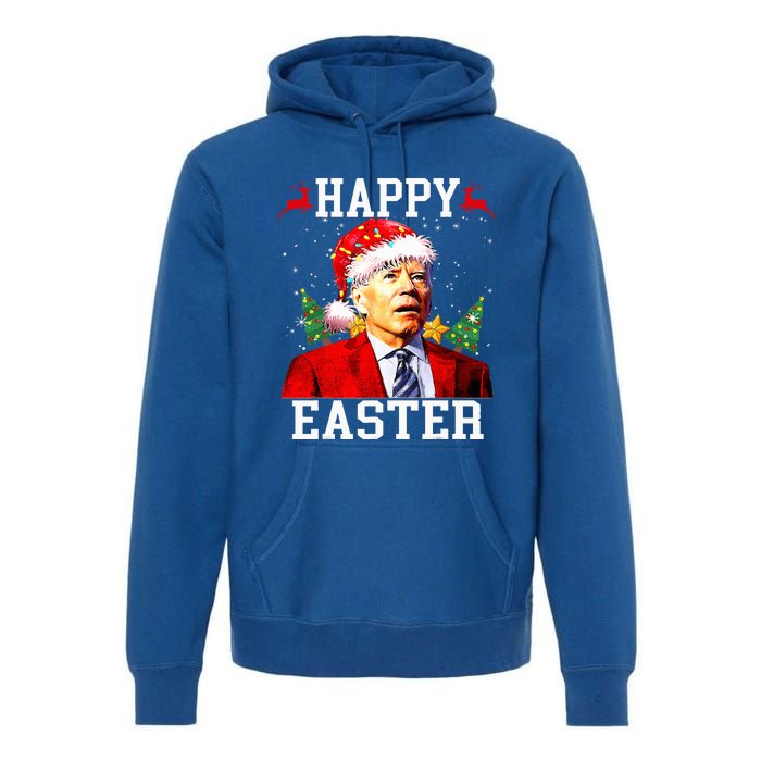 Santa Joe Biden Happy Easter Ugly Christmas Premium Hoodie