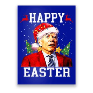 Santa Joe Biden Happy Easter Ugly Christmas Poster