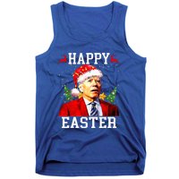 Santa Joe Biden Happy Easter Ugly Christmas Tank Top