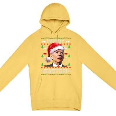 Santa Joe Biden Happy Easter Ugly Christmas Sweater Gift Premium Pullover Hoodie