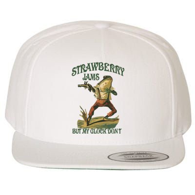 Strawberry Jams But My G.L.O.C.K Dont Wool Snapback Cap