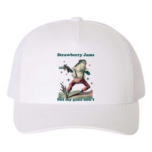 Strawberry Jams But My Guns Dont Funny Frog Yupoong Adult 5-Panel Trucker Hat