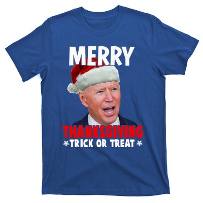 Santa Joe Biden Merry Thanksgiving Christmas Ugly Sweater Gift T-Shirt