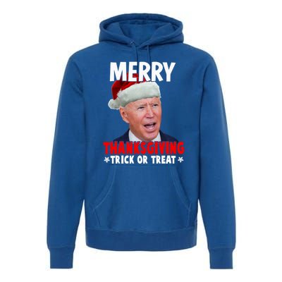 Santa Joe Biden Merry Thanksgiving Christmas Ugly Sweater Gift Premium Hoodie