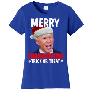 Santa Joe Biden Merry Thanksgiving Christmas Ugly Sweater Gift Women's T-Shirt