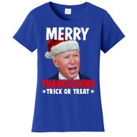 Santa Joe Biden Merry Thanksgiving Christmas Ugly Sweater Gift Women's T-Shirt