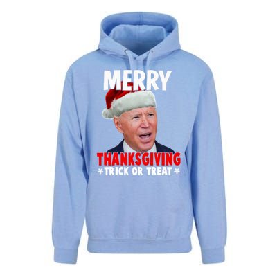 Santa Joe Biden Merry Thanksgiving Christmas Ugly Sweater Gift Unisex Surf Hoodie