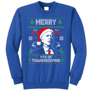 Santa Joe Biden Merry Thanksgiving Ugly Christmas Sweater Gift Sweatshirt