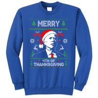 Santa Joe Biden Merry Thanksgiving Ugly Christmas Sweater Gift Sweatshirt