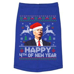 Santa Joe Biden 4th Of New Year Ugly Christmas Sweater Great Gift Doggie Tank