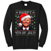 Santa Joe Biden Happy 4th Of July Ugly Christmas Sweater Sweatshirt