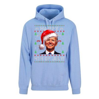 Santa Joe Biden Happy 4th Of July Ugly Christmas Sweater Unisex Surf Hoodie