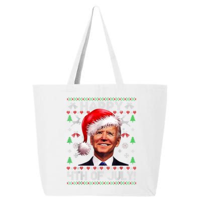 Santa Joe Biden Happy 4th Of July Ugly Christmas Sweater 25L Jumbo Tote