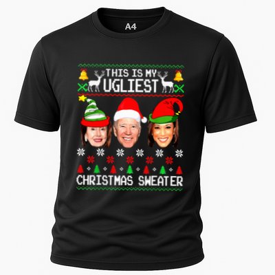 Santa Joe Biden This Is My Ugliest Christmas Sweater Ugly  Performance Shirt
