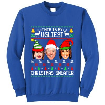 Santa Joe Biden This Is My Ugliest Christmas Sweater Ugly  Sweatshirt
