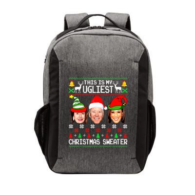 Santa Joe Biden This Is My Ugliest Christmas Sweater Ugly  Vector Backpack