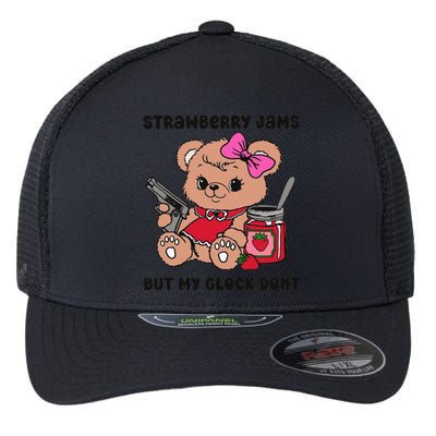 Strawberry Jams But My Gun Dont Funny Meme Flexfit Unipanel Trucker Cap