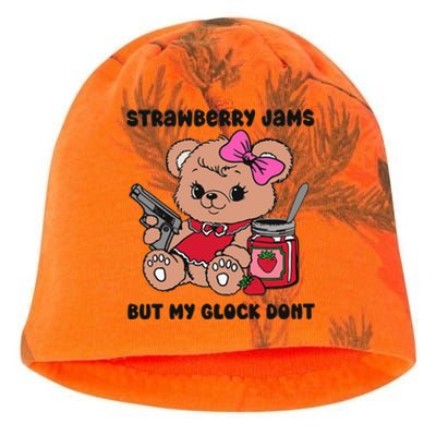 Strawberry Jams But My Gun Dont Funny Meme Kati - Camo Knit Beanie